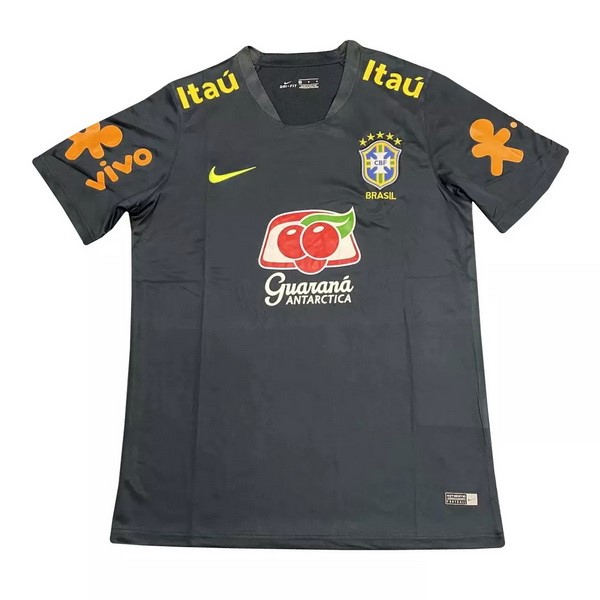 Trainingsshirt Brasilien 2021 Schwarz Fussballtrikots Günstig